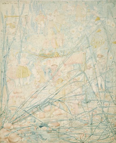 No.3713 1864年の「ソンジ・デ・ラ・ファンタジー」（カードにインクとインク） 作： Richard Dadd